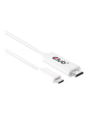 Club 3D CAC-1514 USB-C 3.1 til HDMI 2.0 aktiv kabel 1.8m Hvid