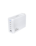 Dudao A228EU 228Watt Adapter GaN 4xUSB-C + 1xUSB-A hvid