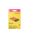 DeLOCK Mini PCIe > M.2 Key E slot Lagringskontrol