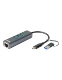 D-Link Netværksadapter USB-C / Thunderbolt 3 1Gbps Kabling