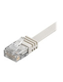 Goobay RJ45 CAT 6 FlatU/UTP CU 10m White