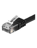 Goobay RJ45 CAT 6 Flat U/UTP CU 10m Black