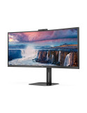 AOC Value-line CU34V5CW/BK 34" 3440 x 1440 (UltraWide) HDMI DisplayPort USB-C 100Hz Dockingskærm