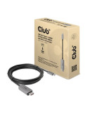 Club 3D CAC-1010 USB-C Gen2 to HDMI aktiv adapterkabel 3m Grå