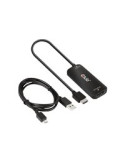 Club 3D CAC-1335 HDMI til DisplayPort aktiv Adapter med USB kabel Sort