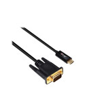 Club 3D CAC-1512 USB-C til VGA aktiv adapterkabel 5m Sort