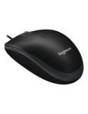 Logitech B100 Optisk Kabling Sort