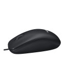 Logitech M100 Optisk Kabling Hvid