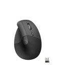 Logitech Lift Vertical Ergonomic Mouse Optisk Trådløs Sort