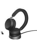 Jabra Evolve2 75 Trådløs Kabling Headset Sort