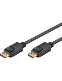 goobay 20 pin DisplayPort han låsende 2m Sort