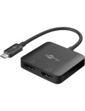 Goobay USB-C Adapter to 2x HDMI