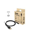 Club 3D CAC-1559 USB-C til DisplayPort 2.1 kabel 1m Sort