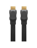 Goobay Slim HDMI 2.0 han med Ethernet Fladt Kabel 4K 60Hz 2 m Sort