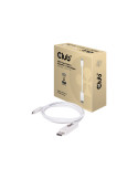 Club 3D CAC-1517 USB-C 3.1 til DisplayPort 1.2 kabel 1.2m Hvid