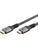 Goobay High Speed HDMI 2.0 kabel med Ethernet 4K 60Hz 15 m Sølv