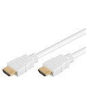 Goobay HDMI 2.0 han med Ethernet Kabel 4K 60Hz 5 m Hvid