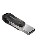 SanDisk iXpand Go 128GB USB 3.0 / Apple Lightning Sort Sølv