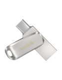 SanDisk Ultra Dual Drive Luxe 128GB USB 3.1 Gen 1 / USB-C Sølv