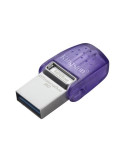 Kingston DataTraveler microDuo 3C 128GB USB 3.2 Gen 1 / USB-C Lilla Transparent