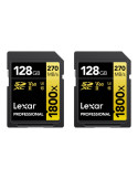 Lexar Professional GOLD Series SDXC UHS-II Memory Card 128GB 270MB/s