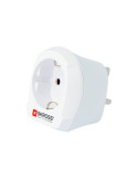 SKROSS Country Travel Adapter Strøm CEE 7/7 Europlug (strøm CEE 7/16) (female) - Effekt BS 1363 (male) Hvid Stikadapter