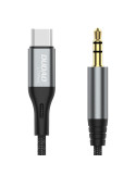 Dudao L11PROT 3.5mm Jack to USB-C cable 1m grå