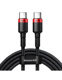 Baseus Cafule USB-C til USB-C kabel 100W 2m rød/sort