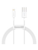 Baseus USB 2.0 til Lightning kabel 1m hvid