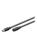 goobay Strøm DC jackstik 5,5 mm (ID: 2,1 mm) (male) - Strøm DC jackstik 5,5 mm (ID: 2,1 mm) (female) Sort 3m Forlængerkabel t