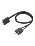 Lenovo 24 pin USB-C/strøm DC jackstik Slim Tip 24 pin USB-C Sort 70cm Thunderbolt kabel