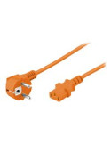 goobay Strøm IEC 60320 C13 Strøm CEE 7/7 (male) Orange 5m Strømkabel