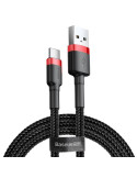 Baseus USB-A 2.0 til USB-C kabel 0.5m sort