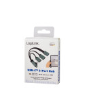 LogiLink USB-C 3-Port Hub Hub 3 porte USB