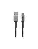 goobay USB 2.0 USB Type-C kabel 1m Sort Sølv