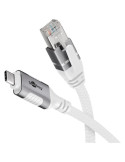 Goobay USB-C 3.1 til RJ45 netværksadapter 2 m CAT6 1 Gbit/s Hvid