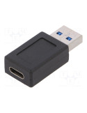 USB 3.0 SuperSpeed adaptor, black - USB-C female > USB 3.0 male (type A)