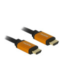 DeLOCK HDMI han -> HDMI han 50 cm Sort, guld