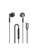 Dudao X3Pro in-ear headphones USB-C 1.2m sort