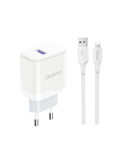 Dudao A20EUL Adapter 18Watt 1xUSB-A (1m USB-A to Lightning cable included)