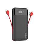 Dudao K1Pro powerbank 20000mAh 15Watt 4xcables sort