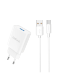 Dudao A4EU Adapter 10Watt 1xUSB-A (USB-A to USB-C cable included)