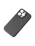 MagSafe Compatible Silicone Case for iPhone 15 Silicone Case - Black