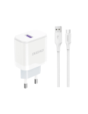 Dudao A20EUT Adapter 18Watt 1xUSB-C (1m USB-A to USB-C cable included)