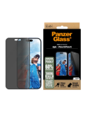 PanzerGlass Privacy Screen Protector Apple iPhone 16, 15 | Ultra-Wide Fit