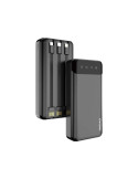 Dudao K6Pro+-black powerbank 20000mAh 10Watt 3xcables sort