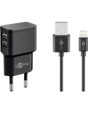 goobay Strømforsyningsadapter 12Watt Europlug (strøm CEE 7/16)