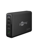 goobay 240Watt adapter GaN 3xUSB-C + 1xUSB-A Sort