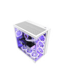 NZXT H series H9 Flow Tårn ATX Ingen strømforsyning Hvid